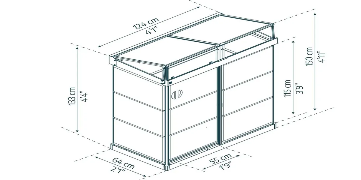 ابعاد استاندارد گلخانه