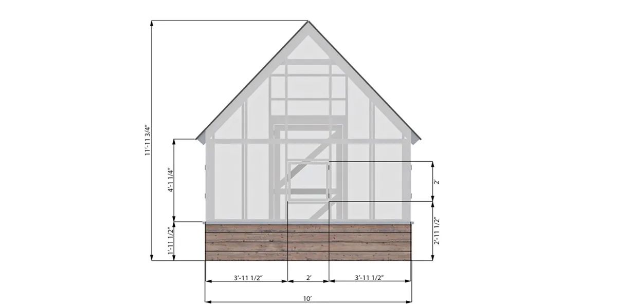 ابعاد استاندارد گلخانه